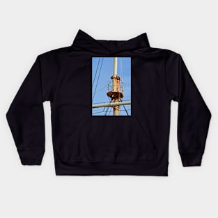 Nautical Rust Abstract Kids Hoodie